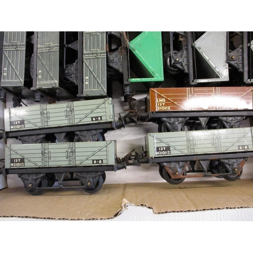 273 - A large quantity of Hornby O gauge goods wagons