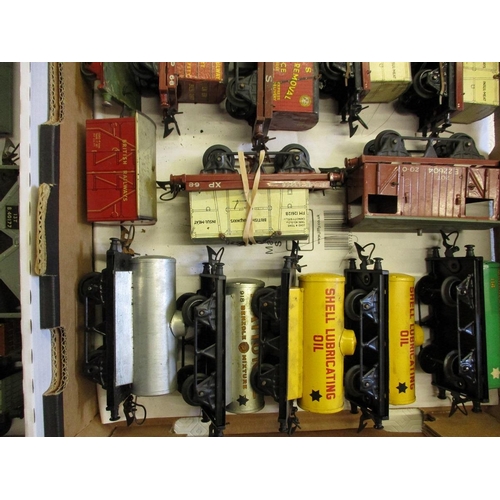 273 - A large quantity of Hornby O gauge goods wagons