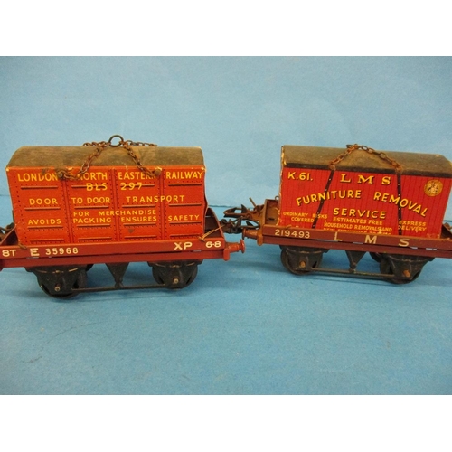 273 - A large quantity of Hornby O gauge goods wagons