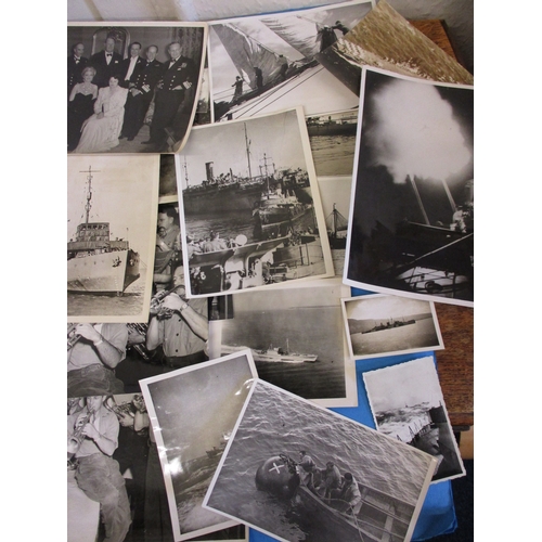 220 - A quantity of original WW2 Royal Navy and other related Press photos