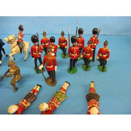 235 - A parcel of vintage die-cast lead soldiers, of various manufacturers and sizes