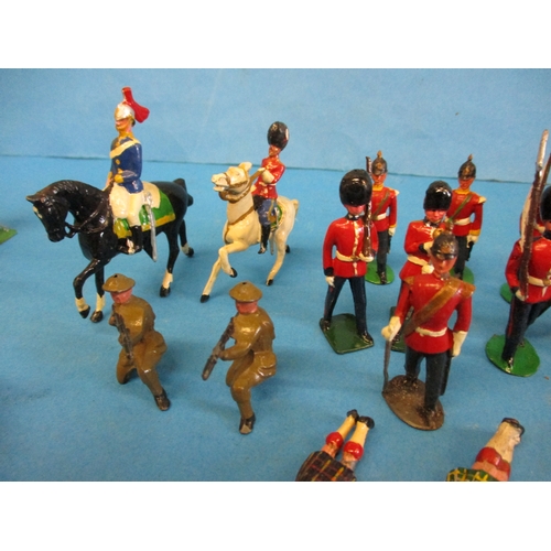 235 - A parcel of vintage die-cast lead soldiers, of various manufacturers and sizes