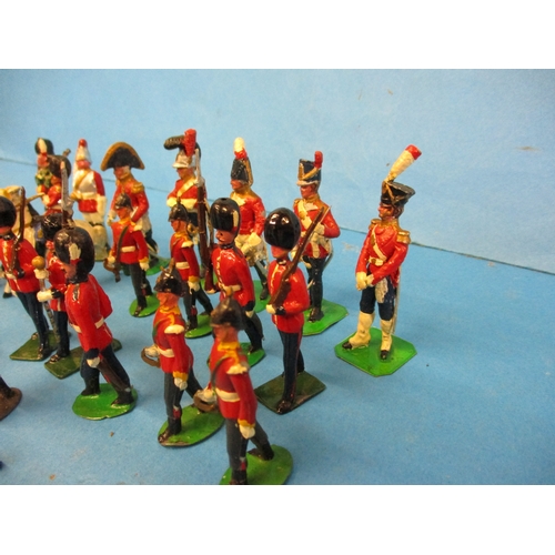 235 - A parcel of vintage die-cast lead soldiers, of various manufacturers and sizes