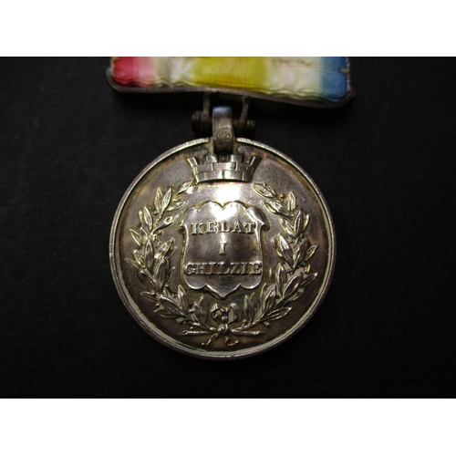 205 - The first Anglo-Afghan war 1842 medal for the defence of Kelat-I-Ghilzie to Gunner James Clarke 4th ... 