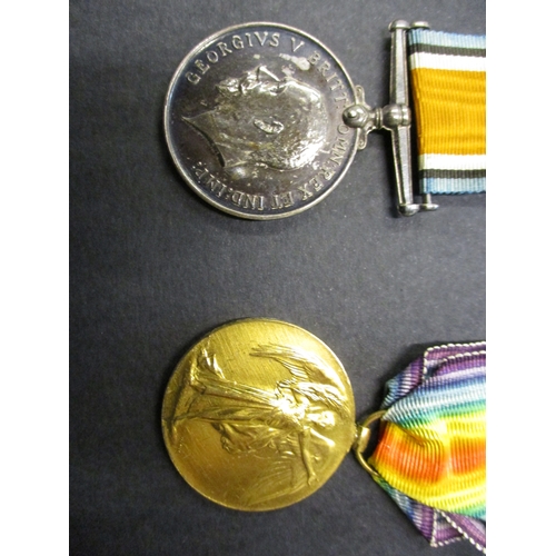 206 - A WWI Memorial plaque and a duo of medals to 85178 Private George Jaffray Magerison Liverpool regime... 