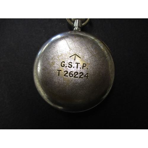 207 - A WWII CYMA military pocket watch in good working order