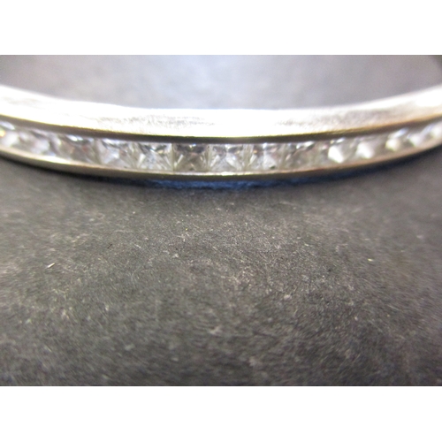 83 - An 18ct white gold and diamond bracelet, approx. weight 17.3g