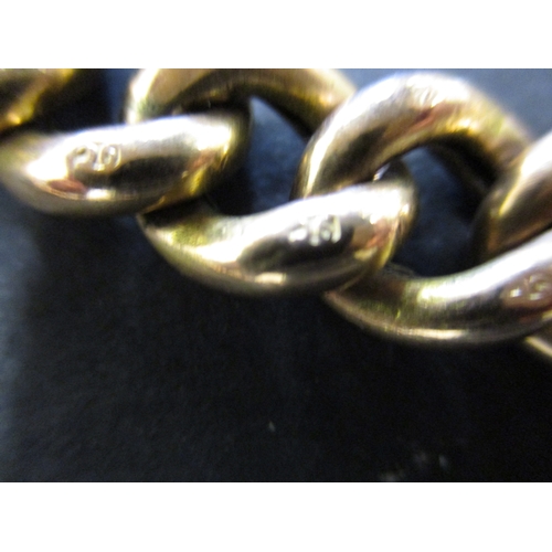 92 - A 9ct gold link bracelet, approx. weight 29g, approx. linear length 21cm