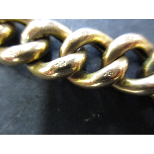 92 - A 9ct gold link bracelet, approx. weight 29g, approx. linear length 21cm