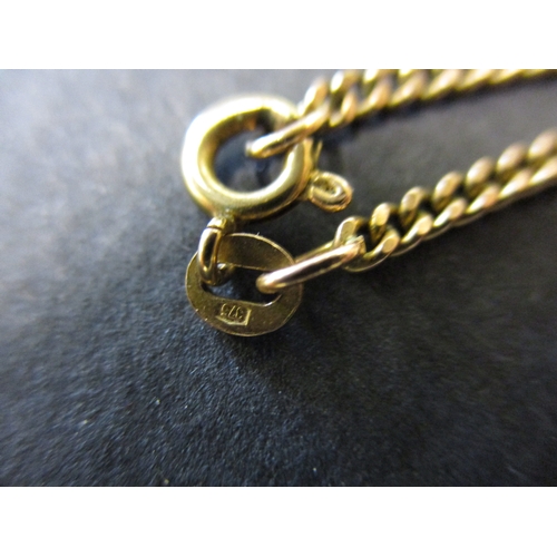 100 - A 9ct gold necklace chain, approx. weight 9g approx. linear length 66cm