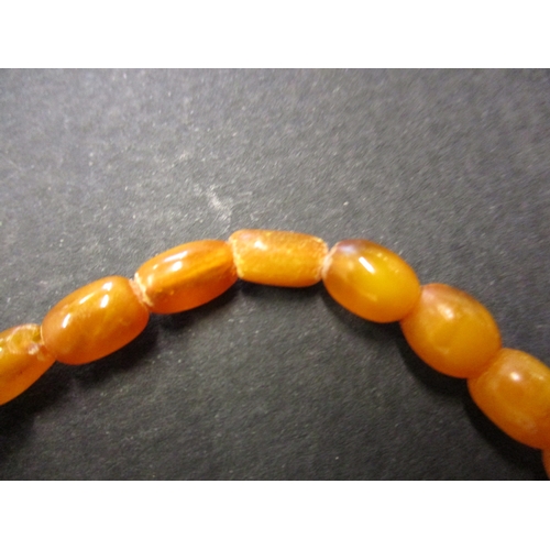 110 - A vintage butterscotch Baltic amber bead necklace, approx. weight, 26.g,