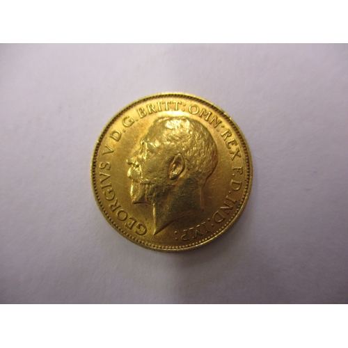 128 - A 1913 gold half sovereign