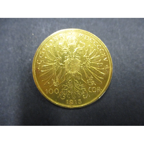 133 - A 1915 100 Corona bullion coin