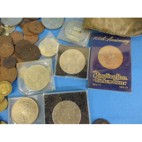 134 - A quantity of Georgian and later silver and other, mainly pre-decimal coins