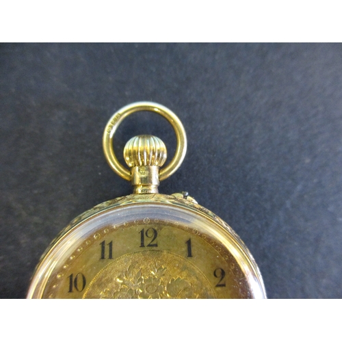 147 - An early 20th century 18ct gold cased pocket watch