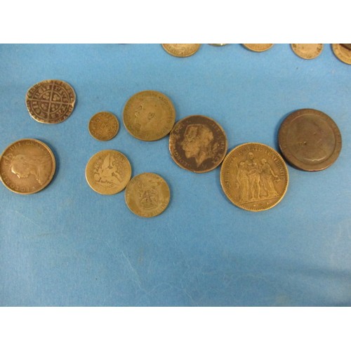 111 - A very large quantity of pre-decimal coins. To include silver examples and a medieval hammered examp... 