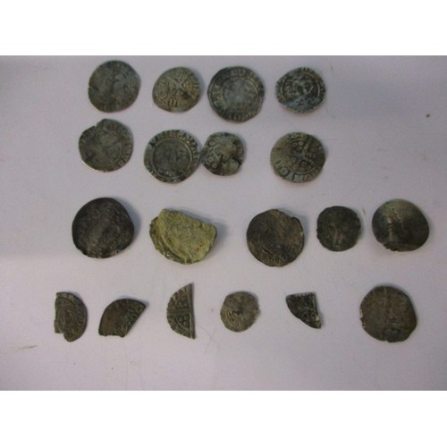 112 - A quantity of medieval hammered silver coins, to include clipped examples