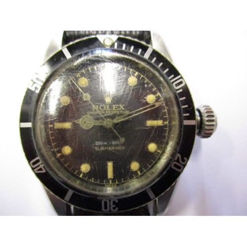 92 - A vintage Rolex oyster perpetual Submariner, approx. dial diameter 30mm marked 6538