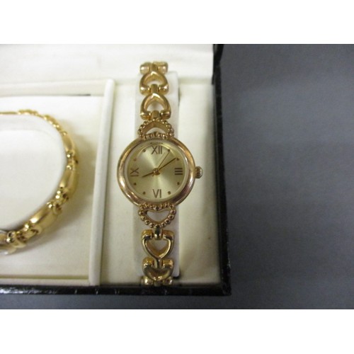 101 - A boxed duo of ladies evening watches by Accurist, in unused condition but not tested as they requir... 