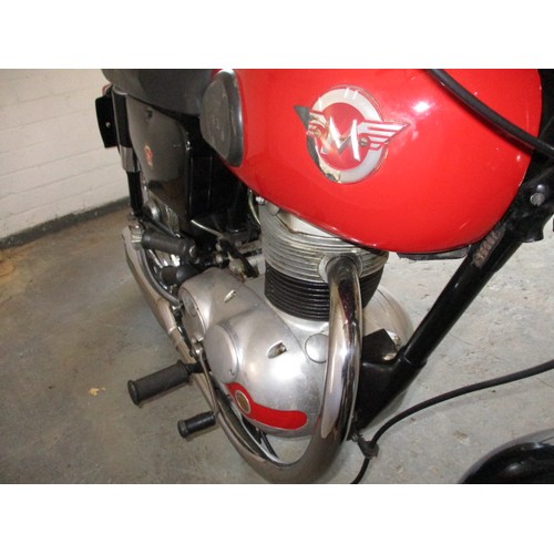 286 - A 1957 Matchless G2 250cc motorbike, in clean road useable condition with V5 certificate, run recent... 