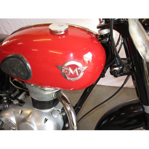 286 - A 1957 Matchless G2 250cc motorbike, in clean road useable condition with V5 certificate, run recent... 