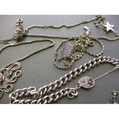 73 - A parcel of costume jewellery to include silver items, all in pre-owned condition some damages