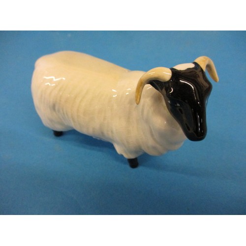 213 - 6 Vintage Beswick sheep figures, one having a very small chip, less then 1mm nip to one ear end, all... 