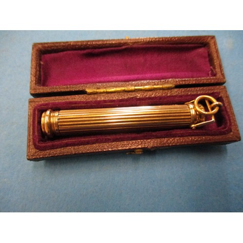 63 - An early 20th century 9ct gold propelling pen and pencil, approx. open length 12cm approx. weight 19... 