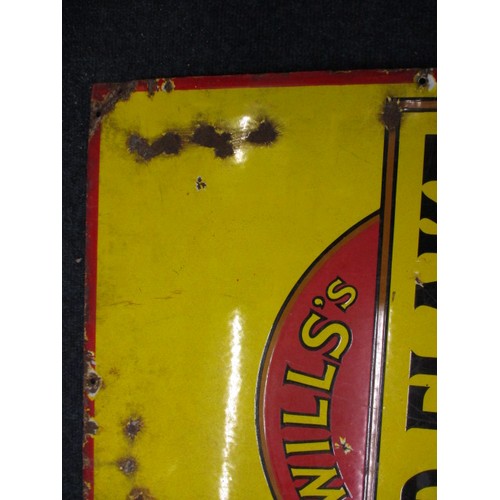 340 - An early 20th century enamel advertising sign for Will’s gold flake cigarettes, approx. size92x61cm ... 