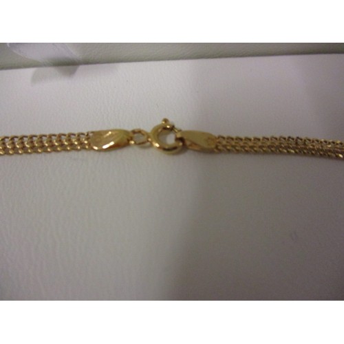 73 - A 9ct yellow gold necklace and bracelet set in original box, approx. weight 3g, approx. linear lengt... 