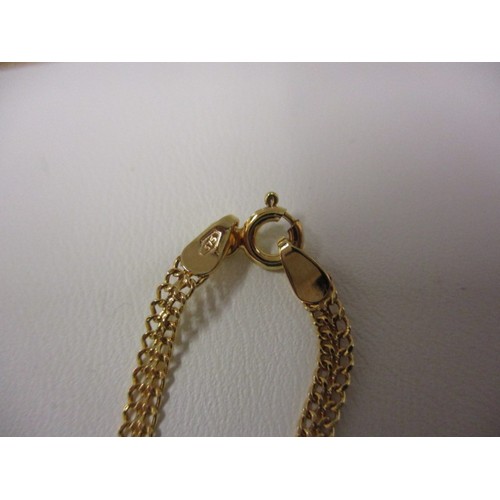 73 - A 9ct yellow gold necklace and bracelet set in original box, approx. weight 3g, approx. linear lengt... 