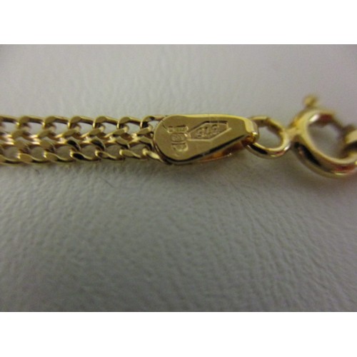 73 - A 9ct yellow gold necklace and bracelet set in original box, approx. weight 3g, approx. linear lengt... 