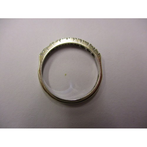 19 - An 18ct white gold and diamond half eternity ring, approx. ring size ‘M’ approx. weight 2.1g in good... 