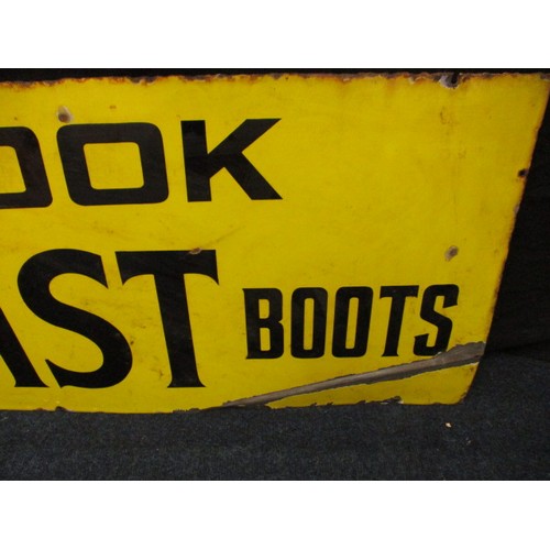 342 - An early 20th century enamel advertising sign for Amey & Cook, Holdfast Boots, approx. size 170x46cm... 