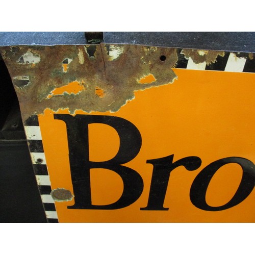 339 - An early 20th century Brook Bond Tea enamel advertising sign, approx. dimensions 102x76cm, having so... 