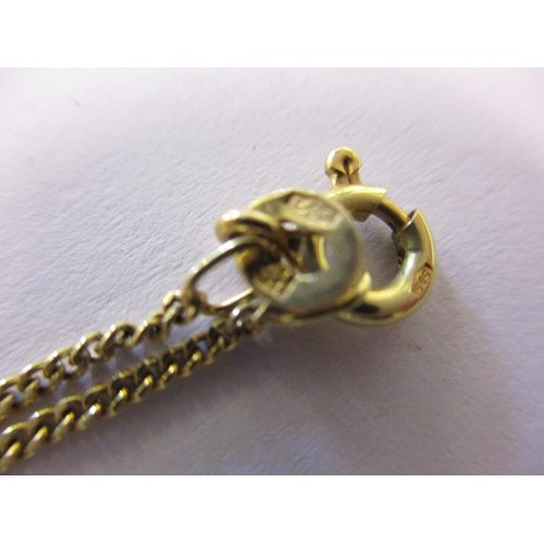 70 - A 585 yellow gold necklace and pendant and 2 9ct gold items, approx. parcel weight 8.3g of which 4.2... 