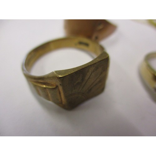 82 - A parcel of 9ct gold items, approx. weight of gold 17g, some damages so sold as scrap