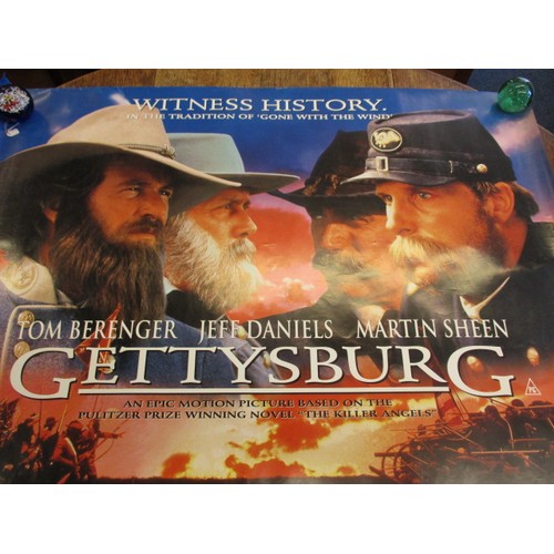 329 - Two original film posters, one for Gettysburg the other Wyatt Earp, in original post tube addresses ... 