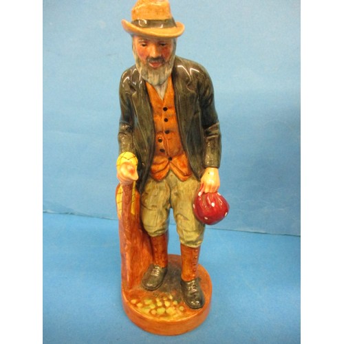 247 - 5 Vintage royal Doulton figures to include ‘The mask seller’ HN2103, ‘The gaffer’ HN2053 and ‘Owd Wi... 