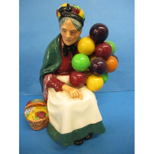 247 - 5 Vintage royal Doulton figures to include ‘The mask seller’ HN2103, ‘The gaffer’ HN2053 and ‘Owd Wi... 