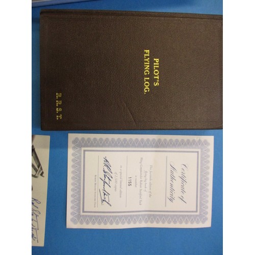 228 - A limited edition facsimile flying log book of Wing Commander Robert Stanford Tuck, number 1155. Als... 