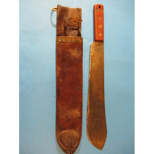 226 - A quantity of vintage blade weapons, to include a 1942 military machete and 2 Japanese Katana blades... 