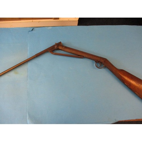 235 - An early 20th century (C1920s) .177 break action air rifle, un-marked but possibly by German Oscar W... 