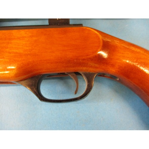 236 - A vintage Russian made air rifle, in good useable condition with and ASI 4x20 scope, approx. length ... 