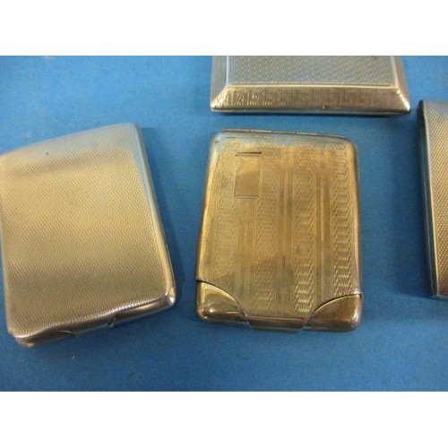 138 - A parcel of sterling silver book match covers and a cigarette case, approx. parcel weight 184.2g all... 