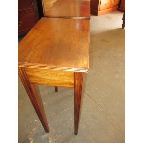 365 - 2 Early 20th century lamp tables, approx. dimensions width 47cm, height 70cm, depth 31cm. having kno... 