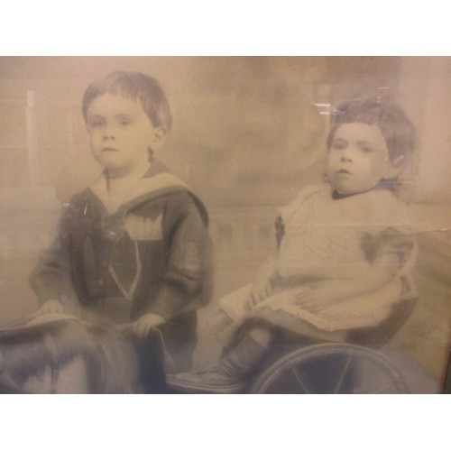 318 - Two late 19th century portrait photographs, approx. image dimensions 39x48cm in period glazed frames... 