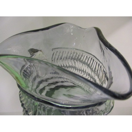 184 - A vintage Whitefriars glass toby jug, approx. height 17cm, no observed chips or damage