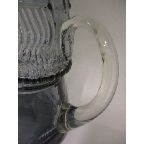 184 - A vintage Whitefriars glass toby jug, approx. height 17cm, no observed chips or damage