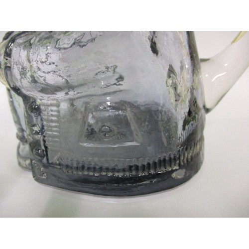 184 - A vintage Whitefriars glass toby jug, approx. height 17cm, no observed chips or damage